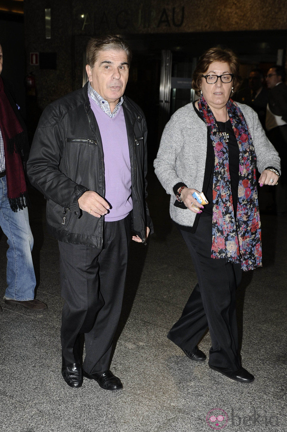 Pedro Ruiz en el funeral de Tony Leblanc