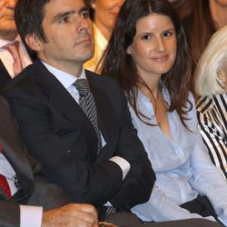 José María Aznar Jr. y Mónica Abascal en la presentación de las memorias de José María Aznar