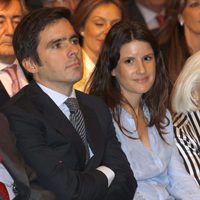 José María Aznar Jr. y Mónica Abascal en la presentación de las memorias de José María Aznar