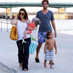 La familia de Kourtney Kardashian al completo