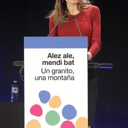 La Princesa Letizia durante su discurso en el Congreso Estatal del Voluntariado