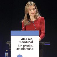 La Princesa Letizia durante su discurso en el Congreso Estatal del Voluntariado