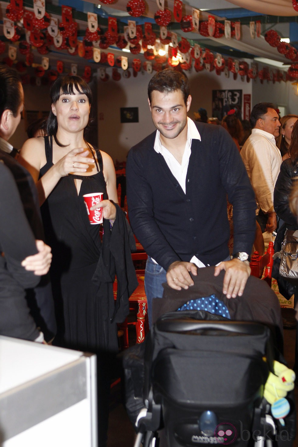 Irene Villa y Juan Pablo Lauro en el homenaje a Antonio Flores en el Rastrillo 2012