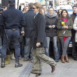 La Infanta Elena visita al Rey en el hospital