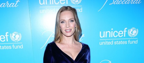 Uma Thurman en la Unicef SnowFlake Ball 2012