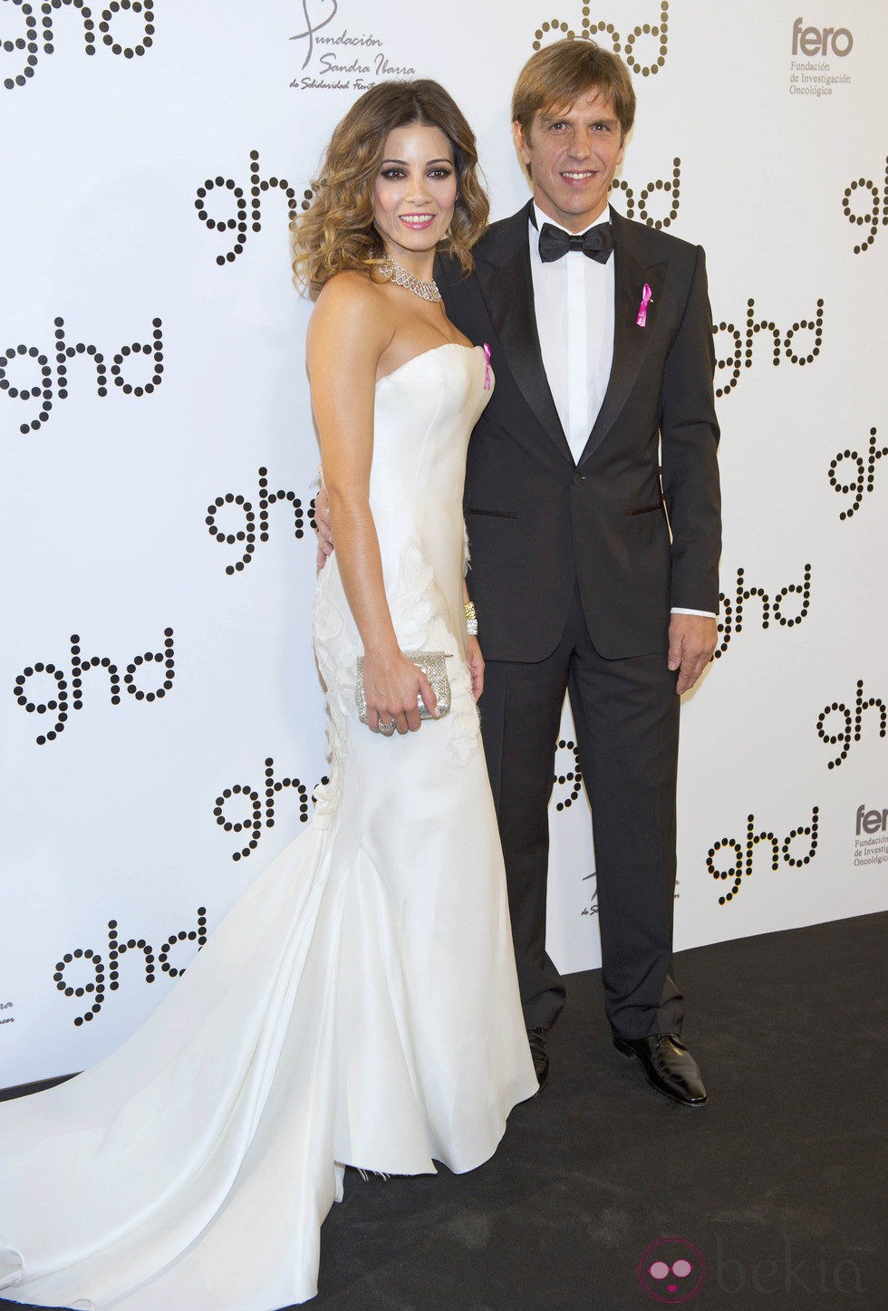 Manuel Díaz 'El Cordobés' y Virginia Troconis en la fiesta Pink de Ghd