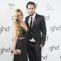 Natalia y su novio en la fiesta Pink organizada por Ghd