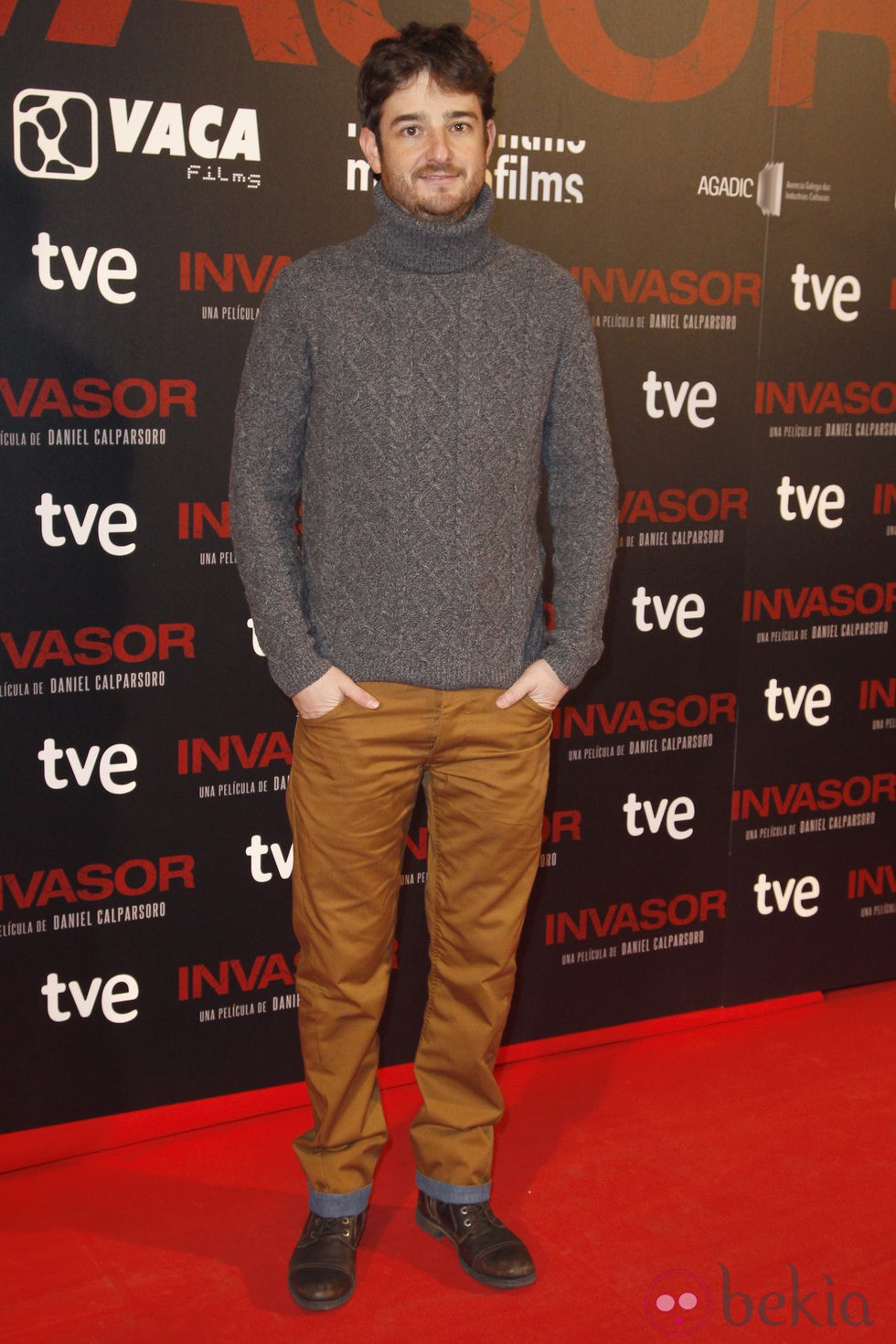 Gorka Otxoa en el estreno de 'Invasor' en Madrid