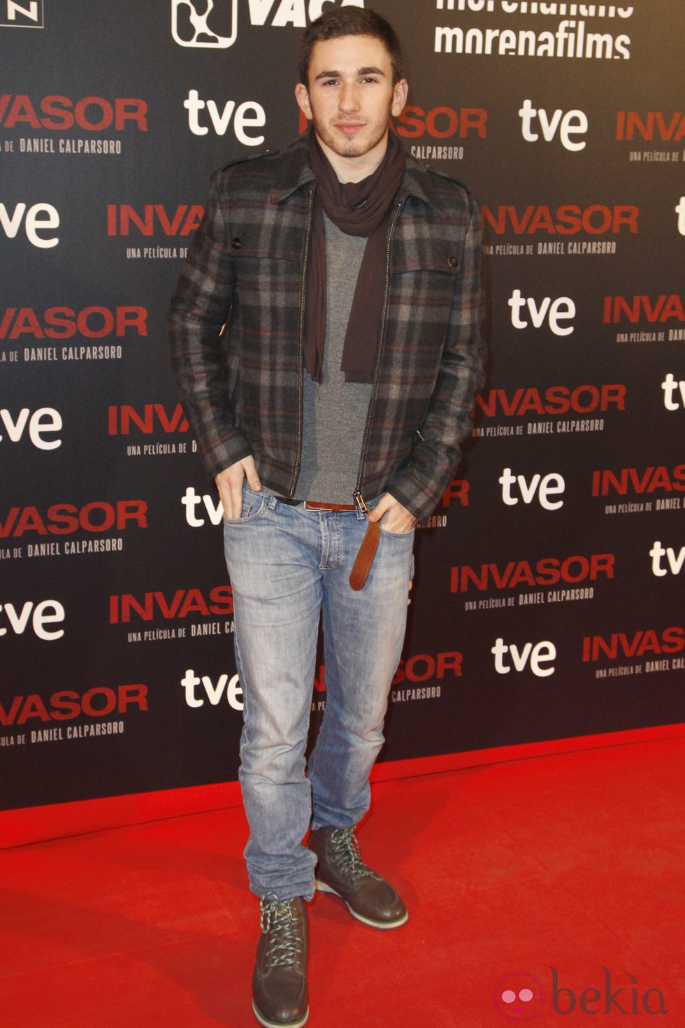 David Castillo en el estreno de 'Invasor' en Madrid