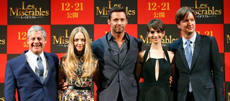 Amanda Seyfried, Hugh Jackman, Anne Hathaway y Tom Hooper presentan 'Los Miserables' en Tokio