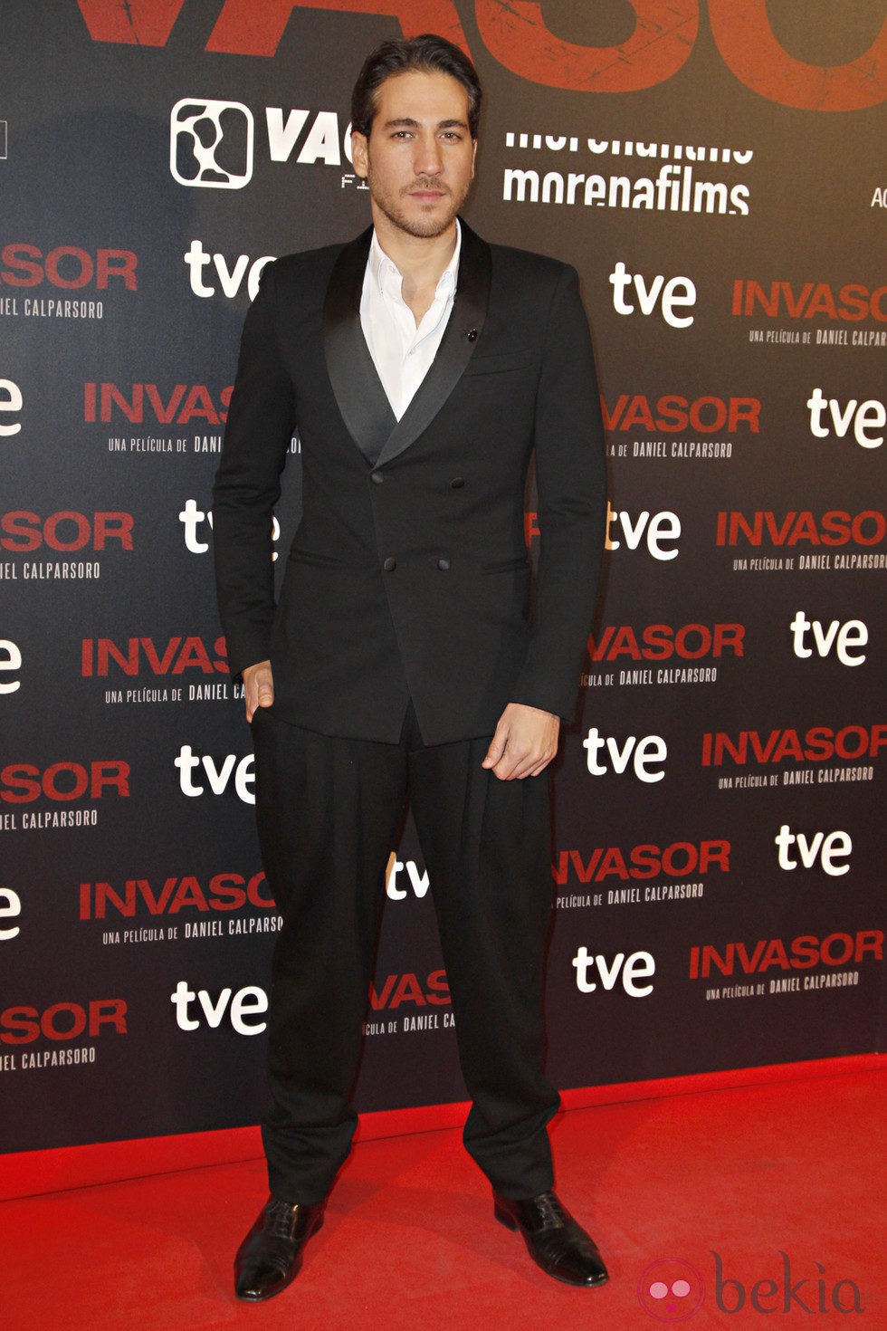 Alberto Ammann en el estreno de 'Invasor' en Madrid