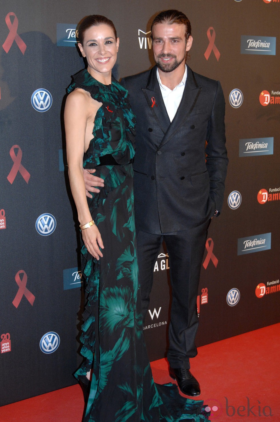 Raquel Sánchez Silva y Mario Biondo en la gala contra el Sida 2012 de Barcelona