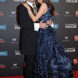 Miguel Bosé y Eugenia Silva en la gala contra el Sida 2012 de Barcelona