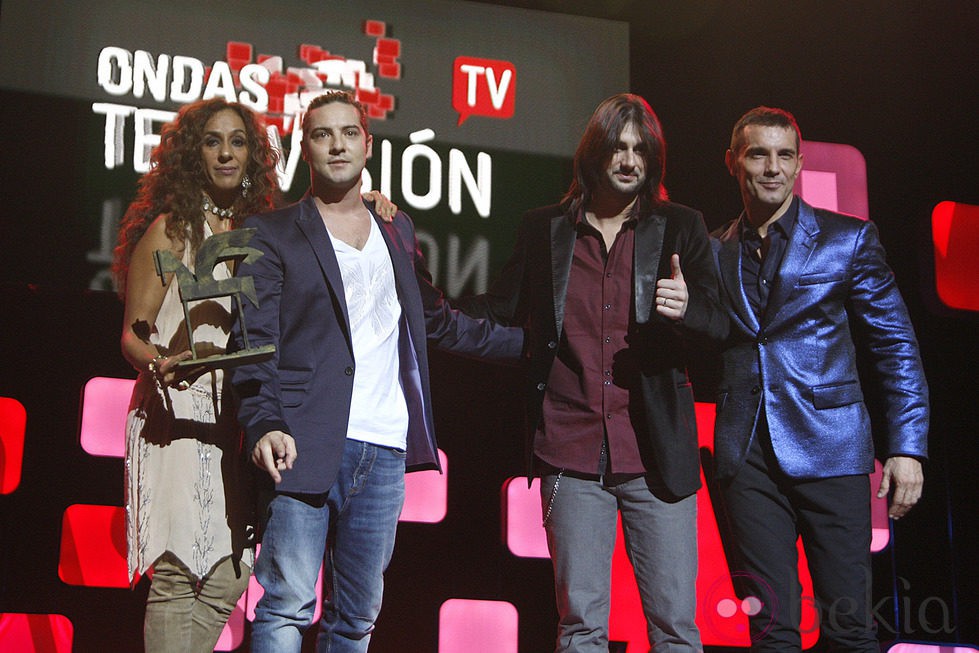 Rosario Flores, David Bisbal, Melendi y Jesús Vázquez en los Premios Ondas 2012