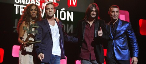 Rosario Flores, David Bisbal, Melendi y Jesús Vázquez en los Premios Ondas 2012