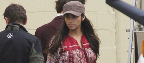 Camila Alves embarazada en el rodaje de película que protagoniza Matthew McConaughey