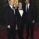 Tom Hanks, Jeffrey Katzenberg y Will Smith en los Governors Awards 2012