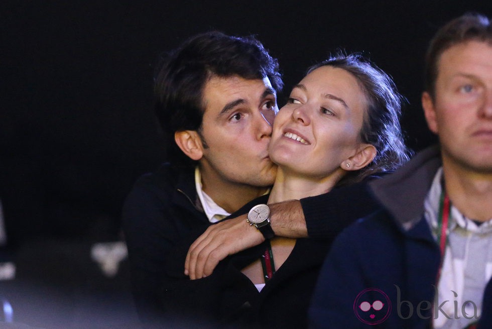 Sergio Álvarez, muy cariñoso con Marta Ortega en el Master Gucci de París 2012