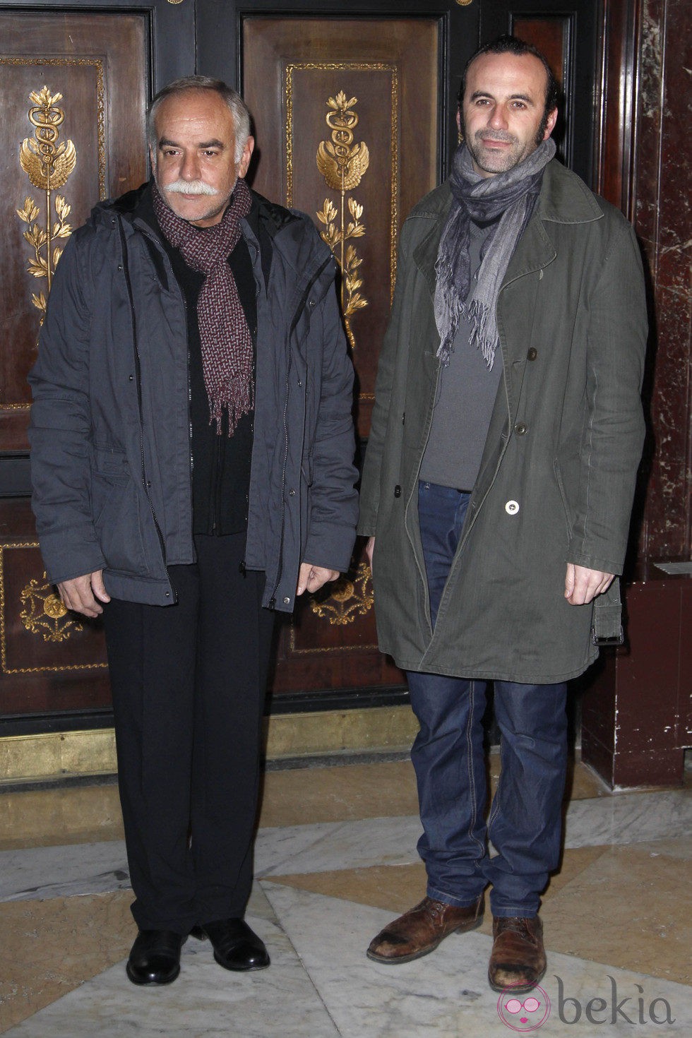 Pep Antón Muñoz y Antonio Reyes en el homenaje a Juan Luis Galiardo