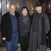 Juan Echanove, Massiel y José Sacristán en el homenaje a Juan Luis Galiardo