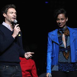 Ryan Seacret y Alicia Keys en el concierto Jingle Ball 2012 en Los Angeles