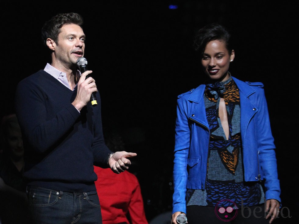 Ryan Seacret y Alicia Keys en el concierto Jingle Ball 2012 en Los Angeles