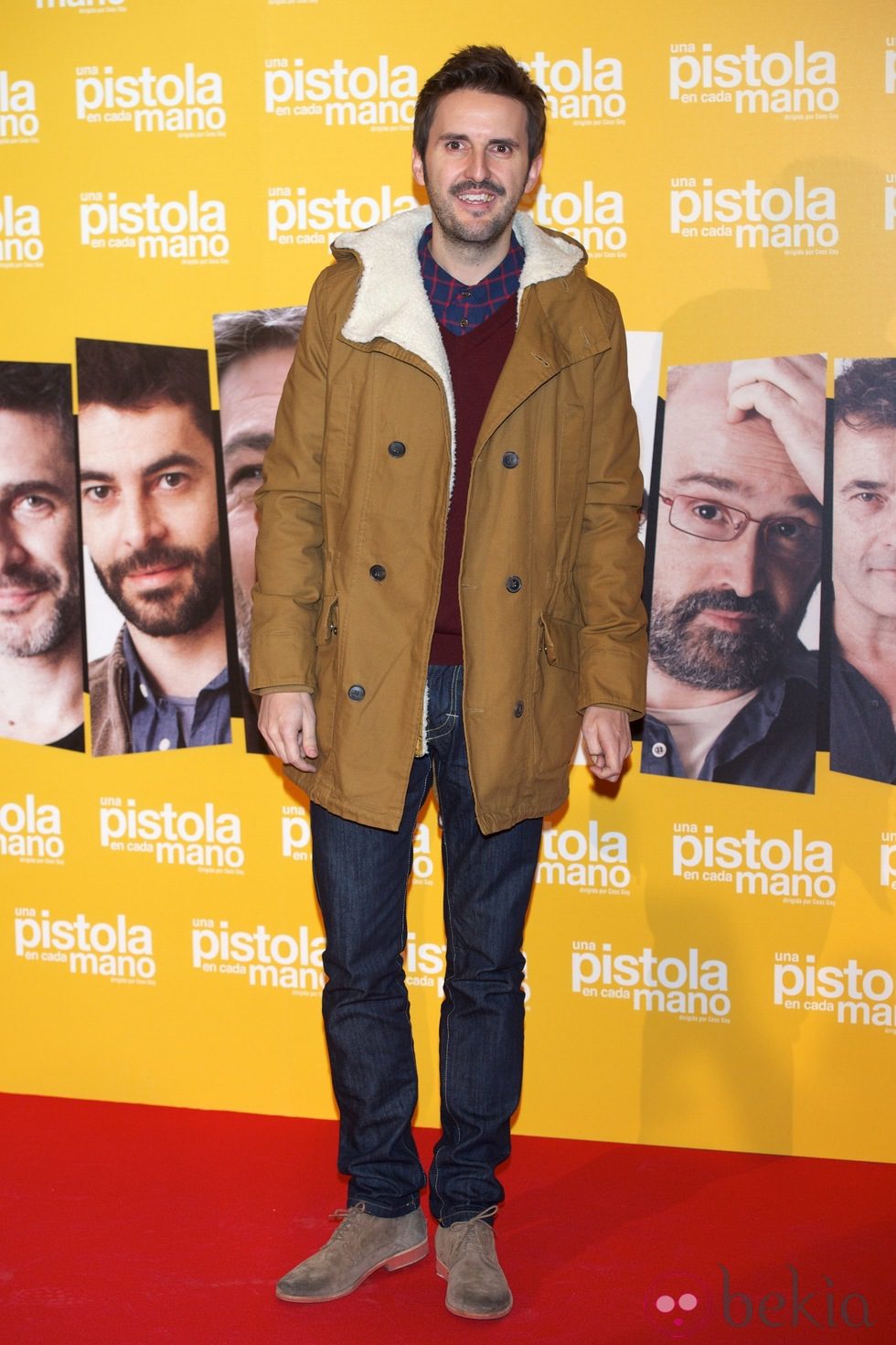 Julián López en el estreno de 'Una pistola en cada mano'