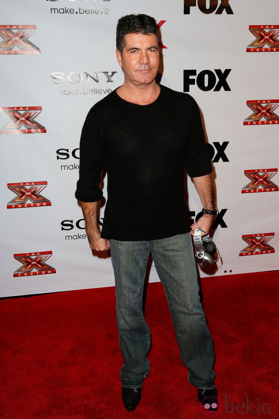 Simon Cowell en una fiesta de 'The X Factor'