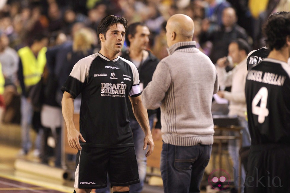 David Bustamante en el partido benéfico II Desafío Solidario en León