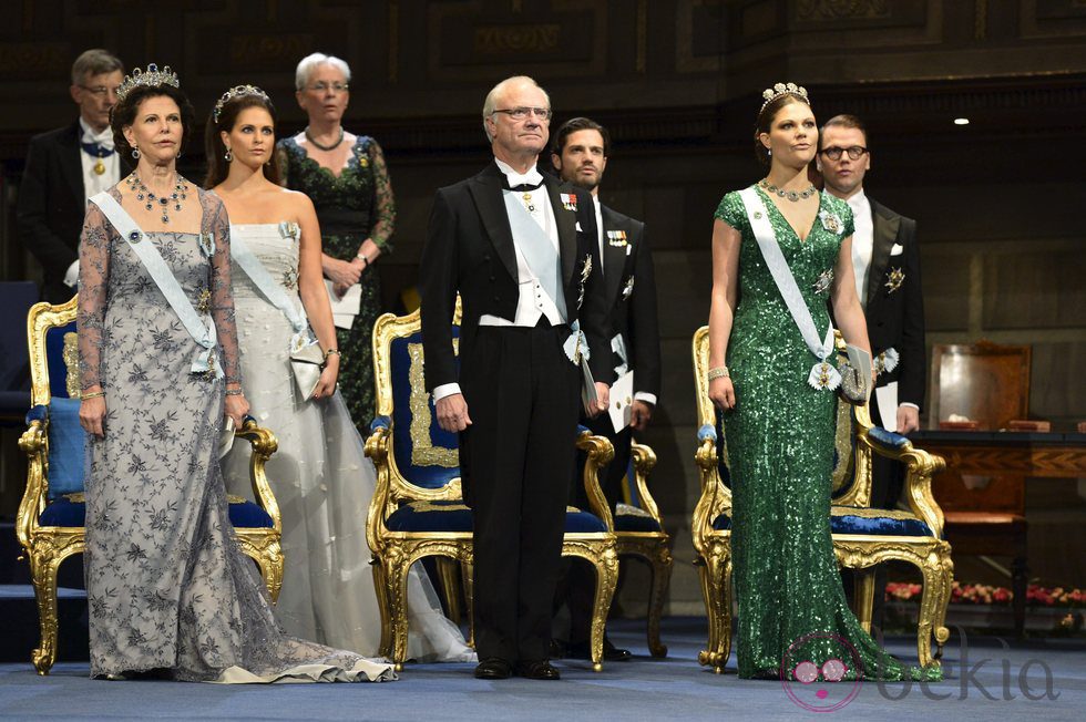 La Familia Real Sueca en la ceremonia de entrega de los Premios Nobel 2012