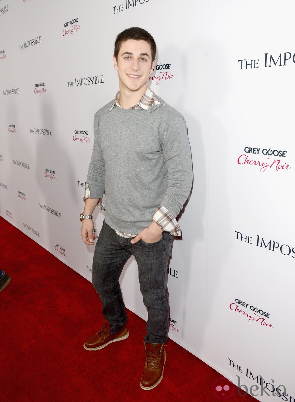 David Henrie en el estreno de 'Lo imposible' en Los Ángeles