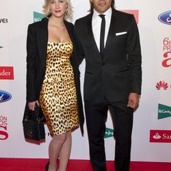 Radamel Falcao y Lorelei Tarón en los Premios As del Deporte 2012