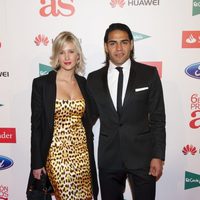 Radamel Falcao y Lorelei Tarón en los Premios As del Deporte 2012