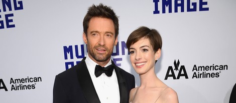 Anne Hathaway y Hugh Jackman en el Museo de la Imagen en Movimiento de Nueva York