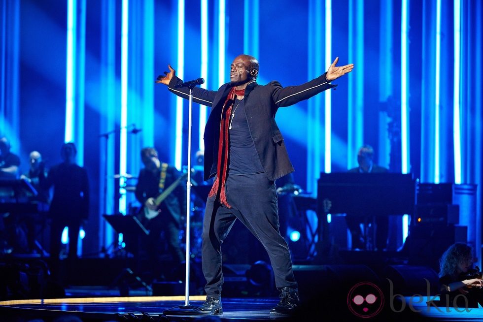 Seal en el concierto en honor al Premio Nobel de la Paz 2012