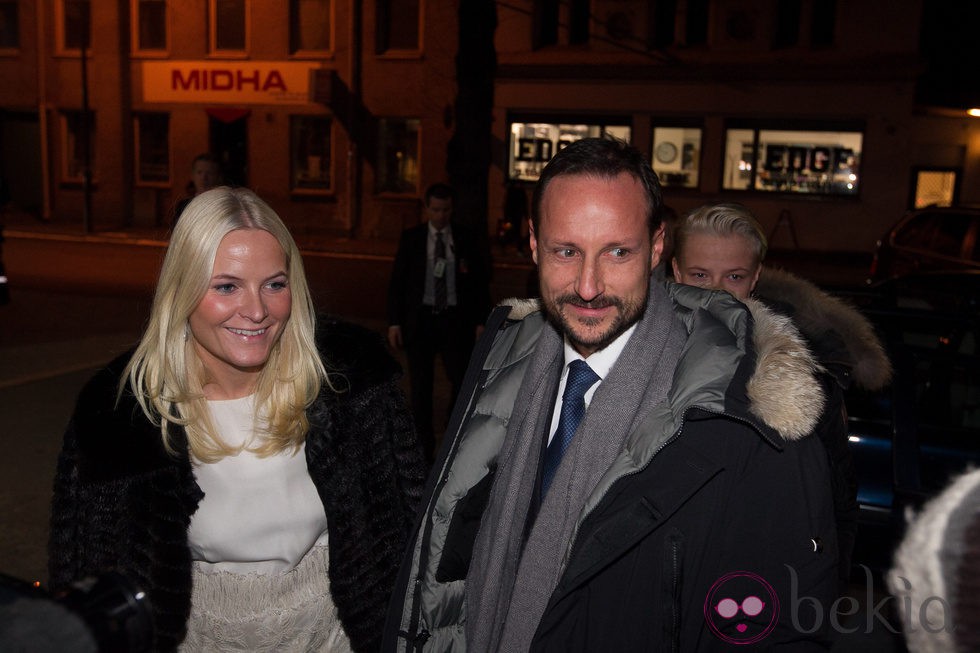 Haakon y Mette-Marit de Noruega en el concierto en honor al Premio Nobel de la Paz 2012