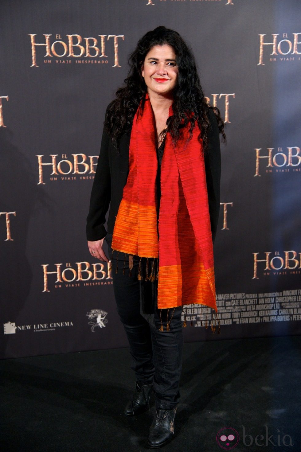 Lucía Etxebarria en el estreno de 'El Hobbit: Un viaje inesperado' en Madrid