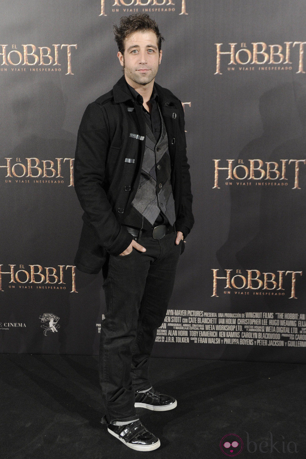 Leandro Rivera en el estreno de 'El Hobbit: Un viaje inesperado' en Madrid