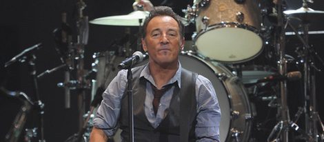 Bruce Springsteen en el concierto a beneficio de las víctimas del huracán Sandy