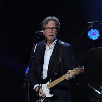 Eric Clapton en el concierto a favor de las víctimas del huracán Sandy