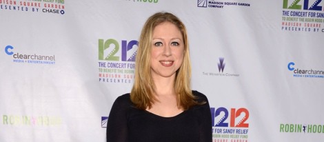 Chelsea Clinton en el concierto a favor de las víctimas del huracaán Sandy