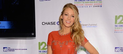 Blake Lively en el concierto a favor de las víctimas del huracán Sandy