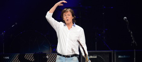 Paul McCartney en el concierto a favor de las víctimas del huracán Sandy