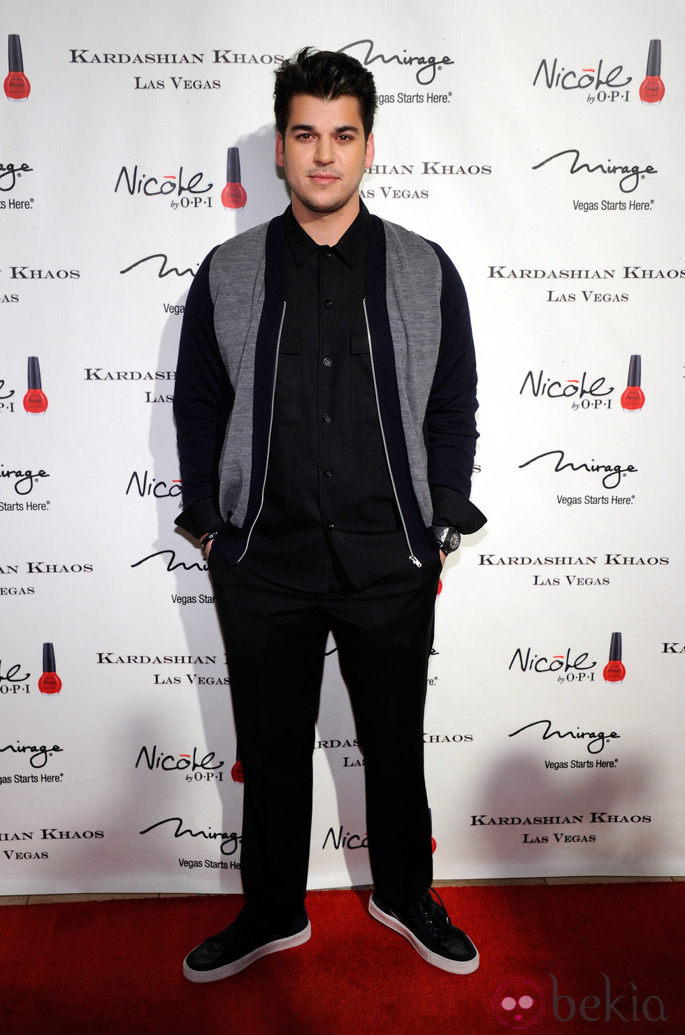 Rob Kardashian en la apertura de la tienda Kardashian Khaos en Las Vegas