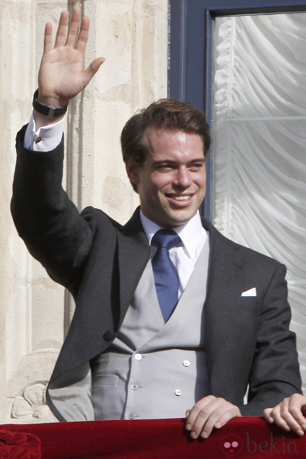 Félix de Luxemburgo en la boda de los Grandes Duques Herederos Guillermo y Stéphanie