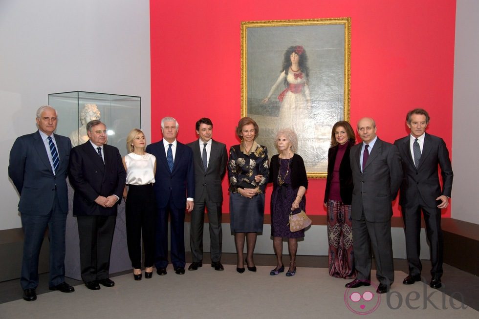 La Reina Sofía, autoridades políticos y los Alba en la exposición 'El Legado Casa de Alba'