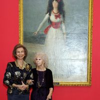 La Reina Sofía y la Duquesa de Alba en la exposición 'El Legado Casa de Alba'