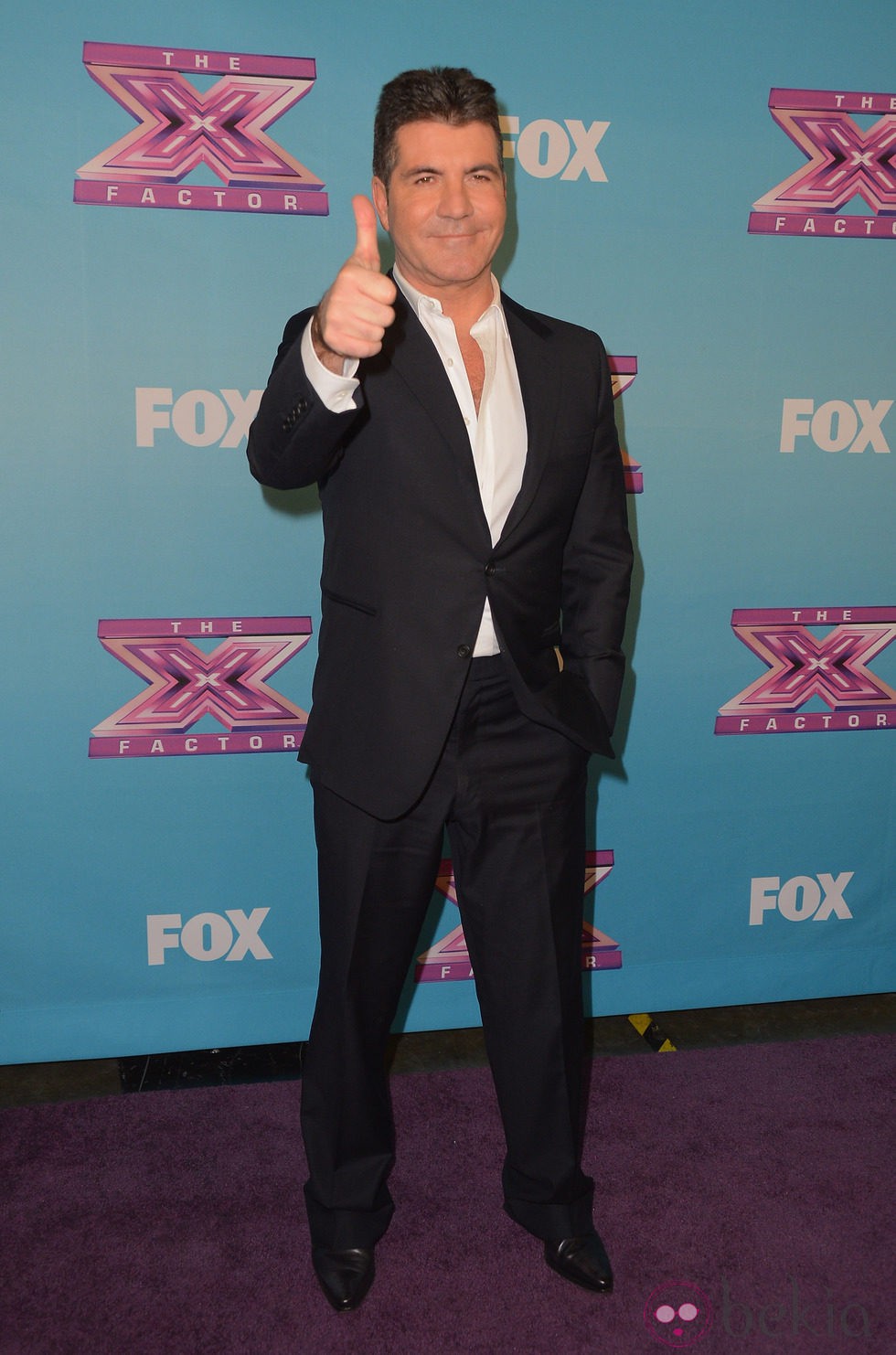 Simon Cowell en la gala final de 'The X Factor'