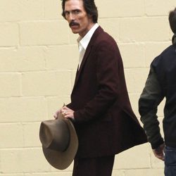 Matthew McConaughey durante en rodaje de la película 'The Dallas Buyers Club'