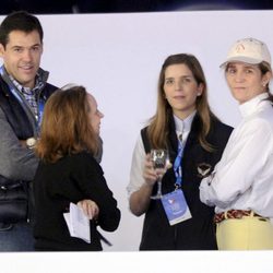 Luis Alfonso de Borbón, Margarita Vargas y la Infanta Elena en la Madrid Horse Week 2012